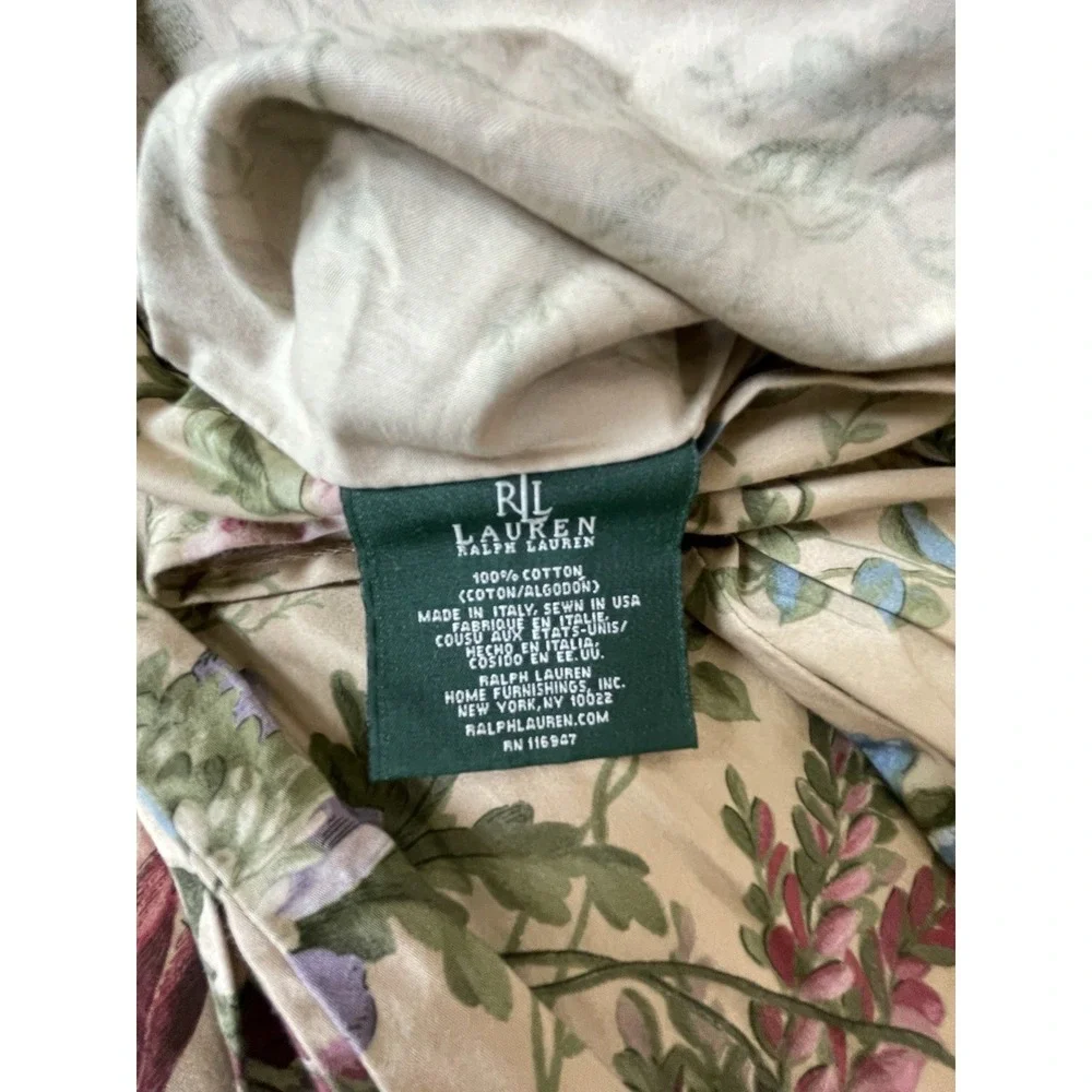 Vintage Ralph Lauren Adriana Romantic Floral Full/Queen Duvet Comforter Cover